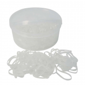 Lincoln Silicone Plaiting Bands Clear 500 per pack
