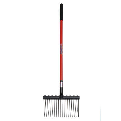 Fyna-Lite Shavings Fork Long Handle Red